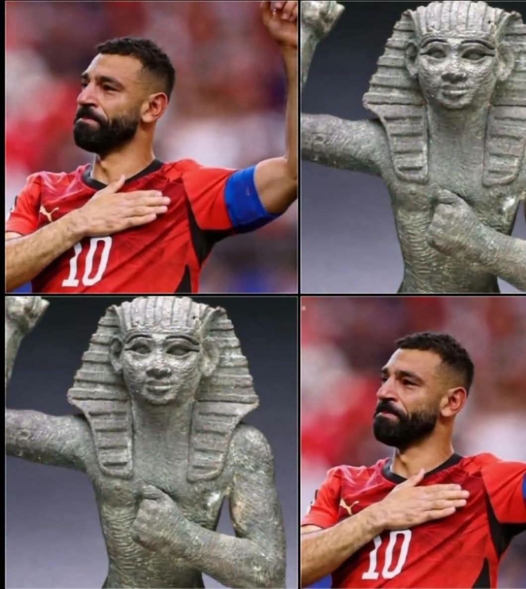 AmalGenedy's tweet photo. محمد صلاح... هقولك سر يمكن تسمعه لأول مرة في حياتك! 🇪🇬🦅👁

⚽️ قلت لمحمد صلاح:

"يا صلاح... كل مرة بترفع فيها إيديك بعد الجول، أنت بتفكرني بتحية عمرها آلاف السنين اسمها (الهنو)."

🙂 ابتسم وقال:

"إيه هي الهنو؟"

🏺📜 قلت له:

"الهنو (ḥnw) في مصر القديمة كانت تحية عظيمة، تعبر عن https://t.co/ihSffB9uoP