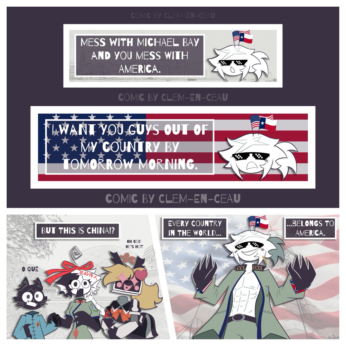 Clemenceau_EXE's tweet photo. [250th #INDEPENDENCE_DAY SPECIAL]
#FPE #ShinMegamiTenseiAU
#fundamentalpapereducation
This is what Engel does every time July 4th rolls around. https://t.co/YyTNt2i0Fc