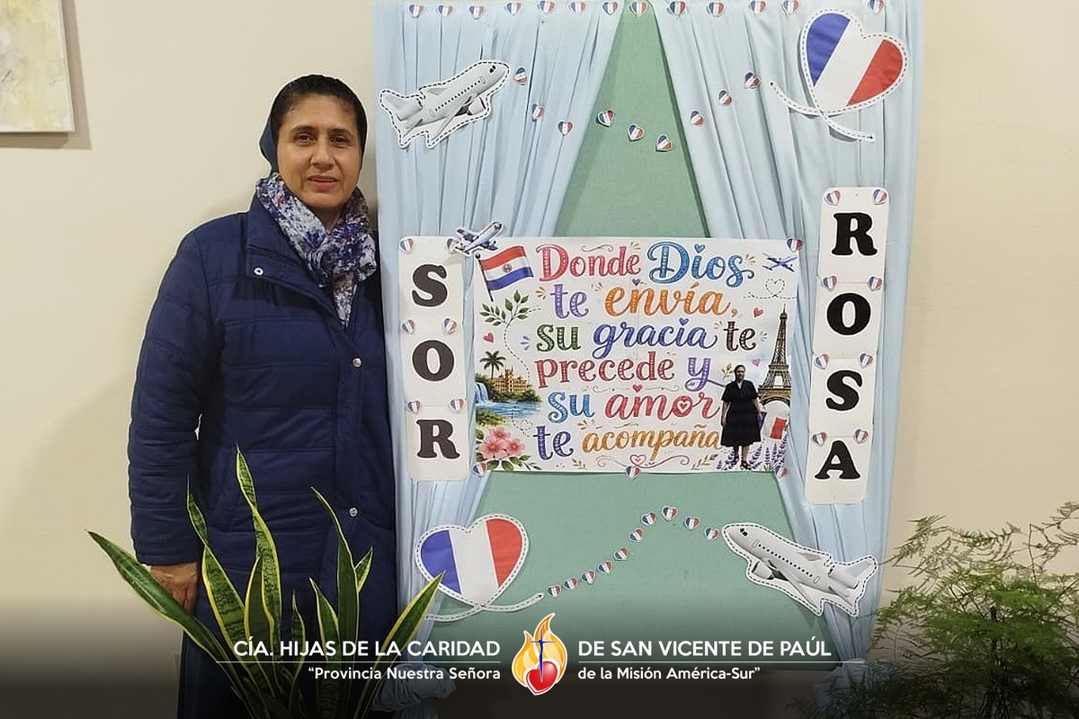HCAmericaSur's tweet photo. 🌟 Nuevo Servicio, Nueva Misión: Despedida de Sor Rosa Ovelar 🙏 con motivo de su próximo traslado a la Casa Madre en Francia.

🌐 https://t.co/VZhBROtu2X

#HijasDeLaCaridad #hijasdelacaridadamericasur #artesanasdepazyesperanza #servicioymisión https://t.co/LDN9YxKkP3