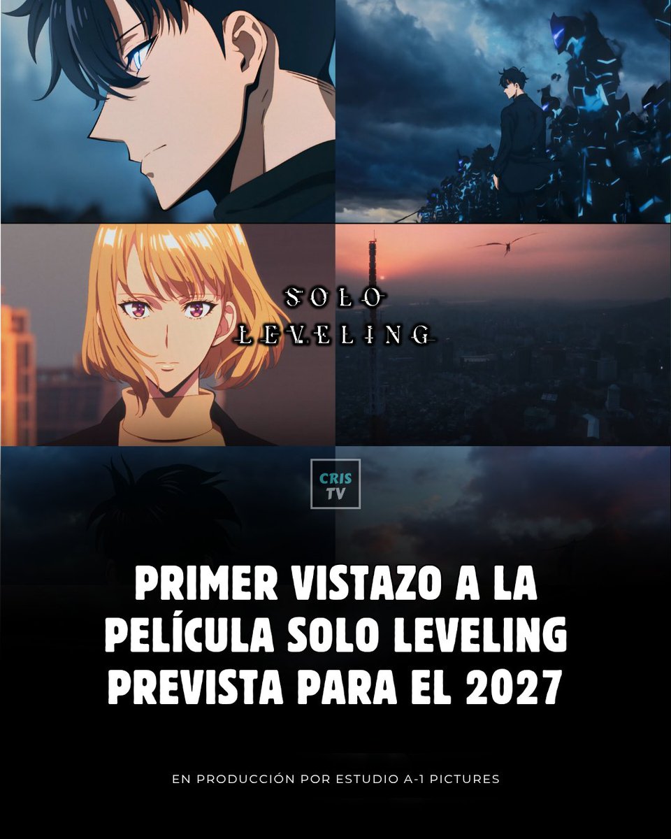 cristvofc's tweet photo. La película de Solo Leveling será la continuación de la historia, pero esta vez en la pantalla grande. Según se ha informado, llevará por título «Beyond the System» y estará a cargo de A-1 Pictures.

Así que sí, es momento de emocionarse, porque será la secuela directa del anime. https://t.co/bdzoMHUuWm