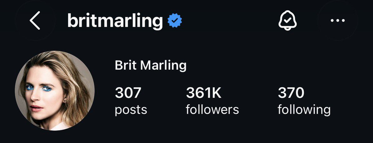 YouComeFindMe's tweet photo. Some sleuthing fans have also noticed that at the same time, Brit has archived her post count down to 307, and has also UNFOLLOWED Jason Isaacs, bringing her following count down to 370…IYKYK. https://t.co/ZVZOODlZNO