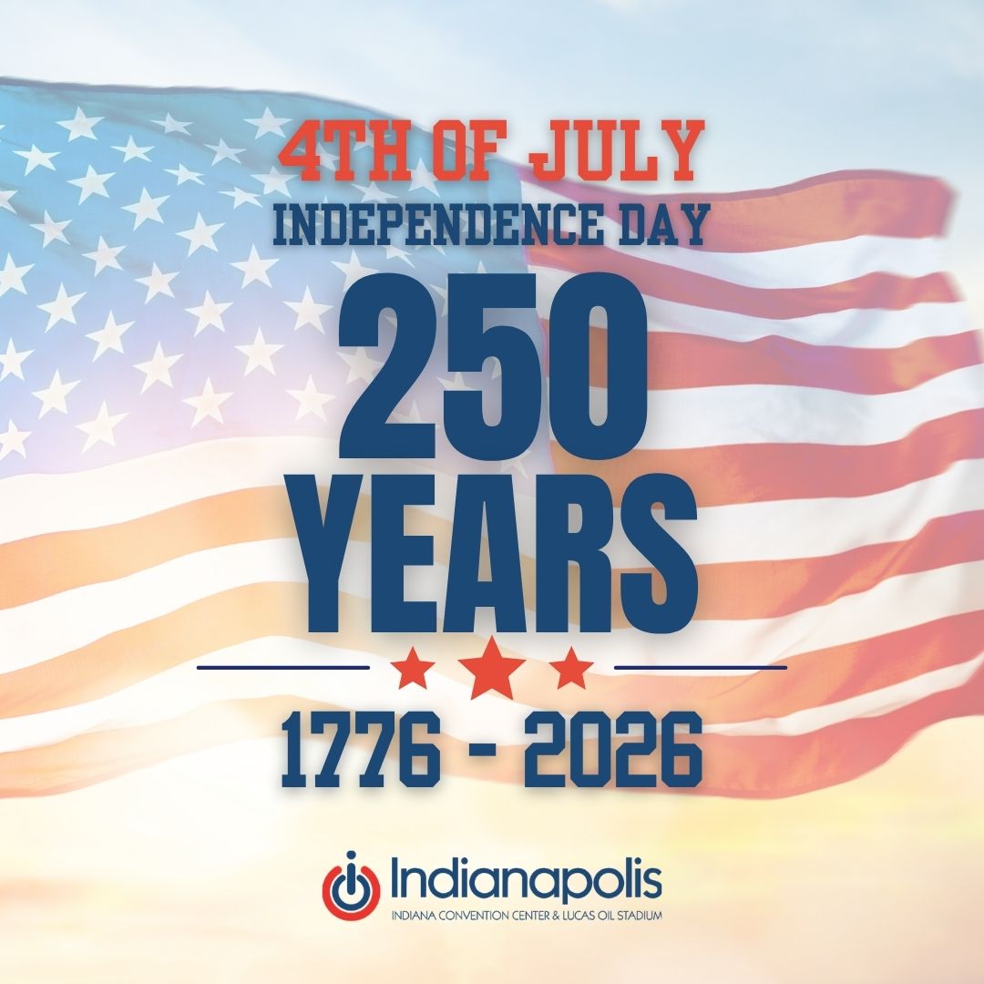 icclos's tweet photo. Celebrating 250 years of America and the people, events, and connections that continue to bring us together. Wishing everyone a safe and happy Fourth of July! 🎇 
#4thofJuly #250Years #IndianaConventionCenter https://t.co/LirW6F1CFX