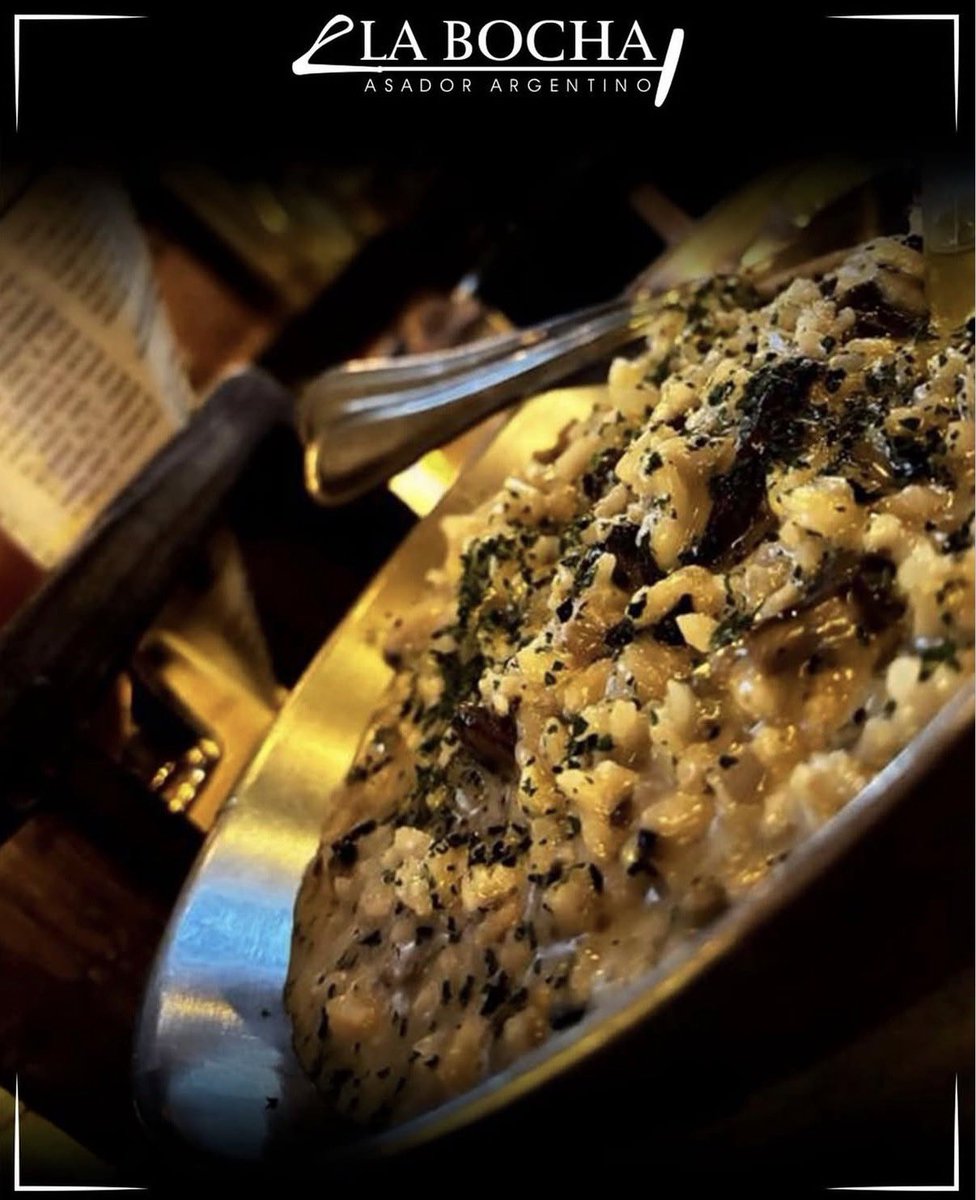 LaBochaQro's tweet photo. Antojo de #Risotto?
Ven a disfrutarlo a #LaBocha.
#AsadorArgentino #BochaTime #Querétaro https://t.co/8nwK68Wiyp
