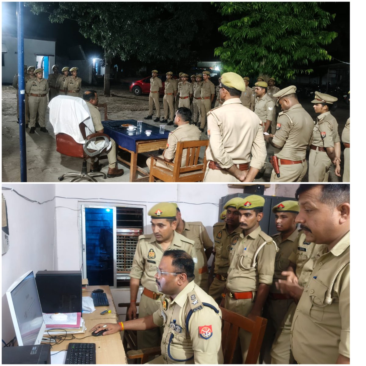 balrampurpolice's tweet photo. #BalrampurPolice
जनपद में कानून-व्यवस्था एवं पुलिसिंग को और अधिक सुदृढ़ एवं पारदर्शी बनाने के उद्देश्य से #AddlSP द्वारा थाना रेहरा बाजार का भ्रमण कर अधिकारी एवं कर्मचारीगण की रात्रि गणना ली गई, यक्ष ऐप व अन्य महत्वपूर्ण रजिस्टर की विस्तृत समीक्षा की गई। https://t.co/jhWK3FlakY