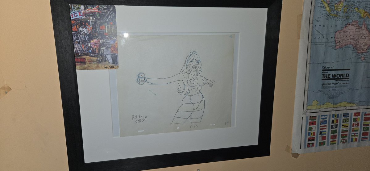 TheOneFrye's tweet photo. @ralphbakshi Happy 4th indeed. ;) Thanks for the frame, and great packaging too. https://t.co/BJuOmgl9y2