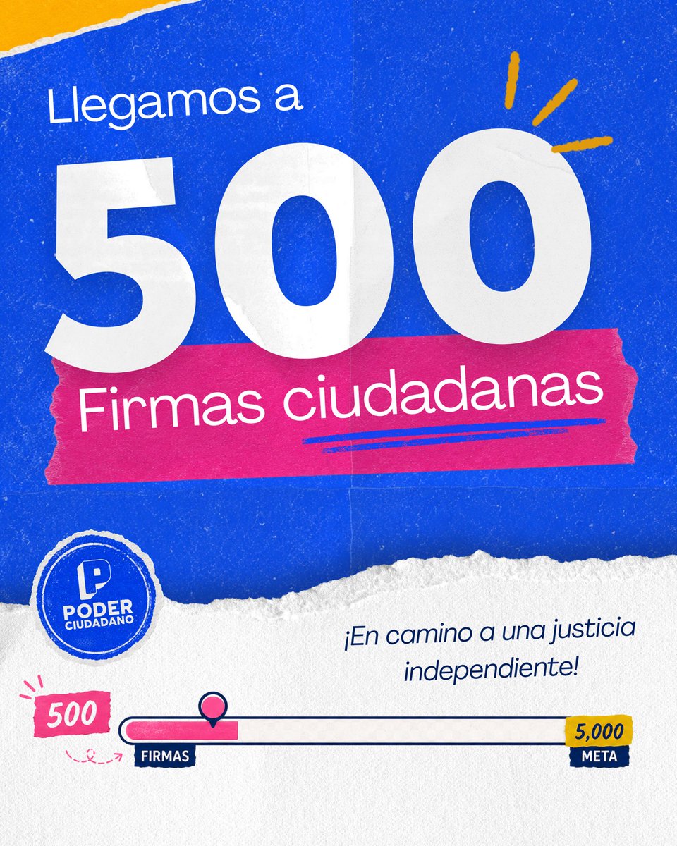 PoderCiudadanGt's tweet photo. ¡500 firmas alcanzadas! ✨🇬🇹 https://t.co/WlWK8YJ6Uf