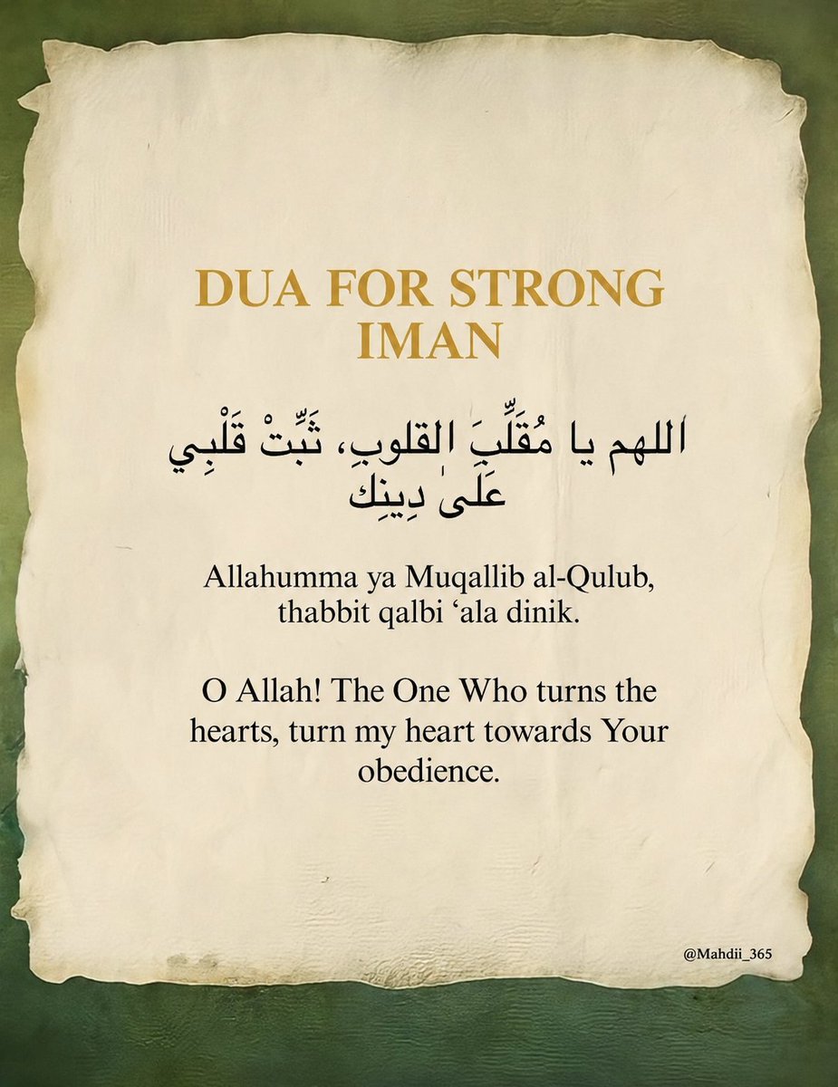 Mahdii_365's tweet photo. Du'a for strong Iman: https://t.co/eK5nVgqOLe