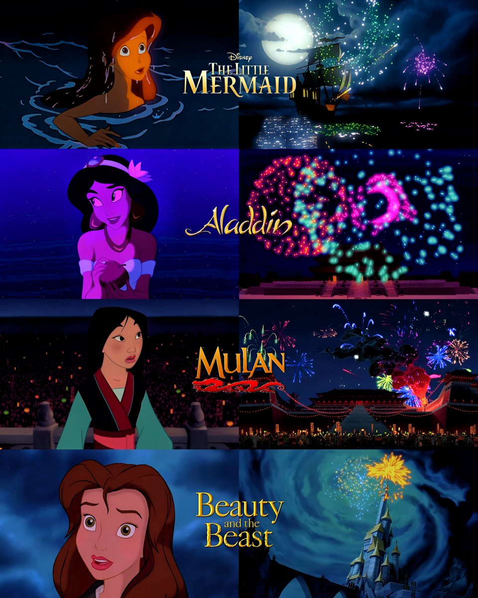 cartoonvibes26's tweet photo. Beautiful fireworks in Disney Princess films! 🎆
#disneyprincess #disney https://t.co/c2gPqCPnhB