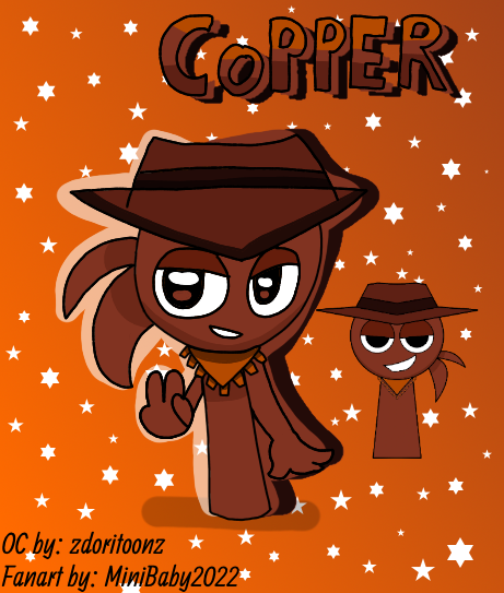 MiniBaby2022's tweet photo. Remember him? It's our outlaw from Old Town Vakarus - Copper! 🤎
OC by: @zdoritoonz
#sprunki #sprunkioc #sprunkifanart #digitalfanart #paintdotnet #microsoftpaint #sprunkicopper #sprunktheoutlawsau https://t.co/GCZoEzueos