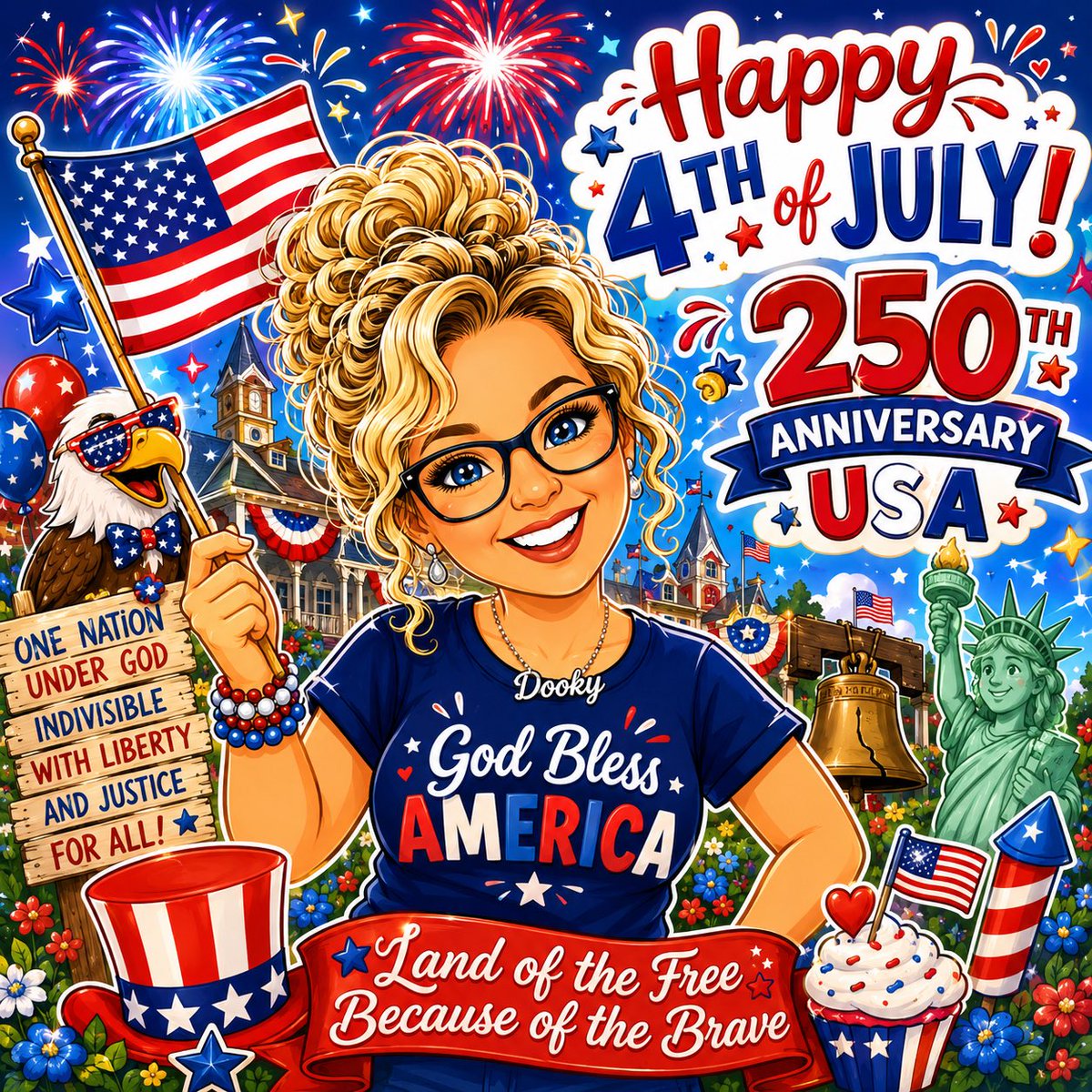 DookyDoo24's tweet photo. #250America #4thofJuly #GodBlessAmerica https://t.co/1gnVTmuTkp
