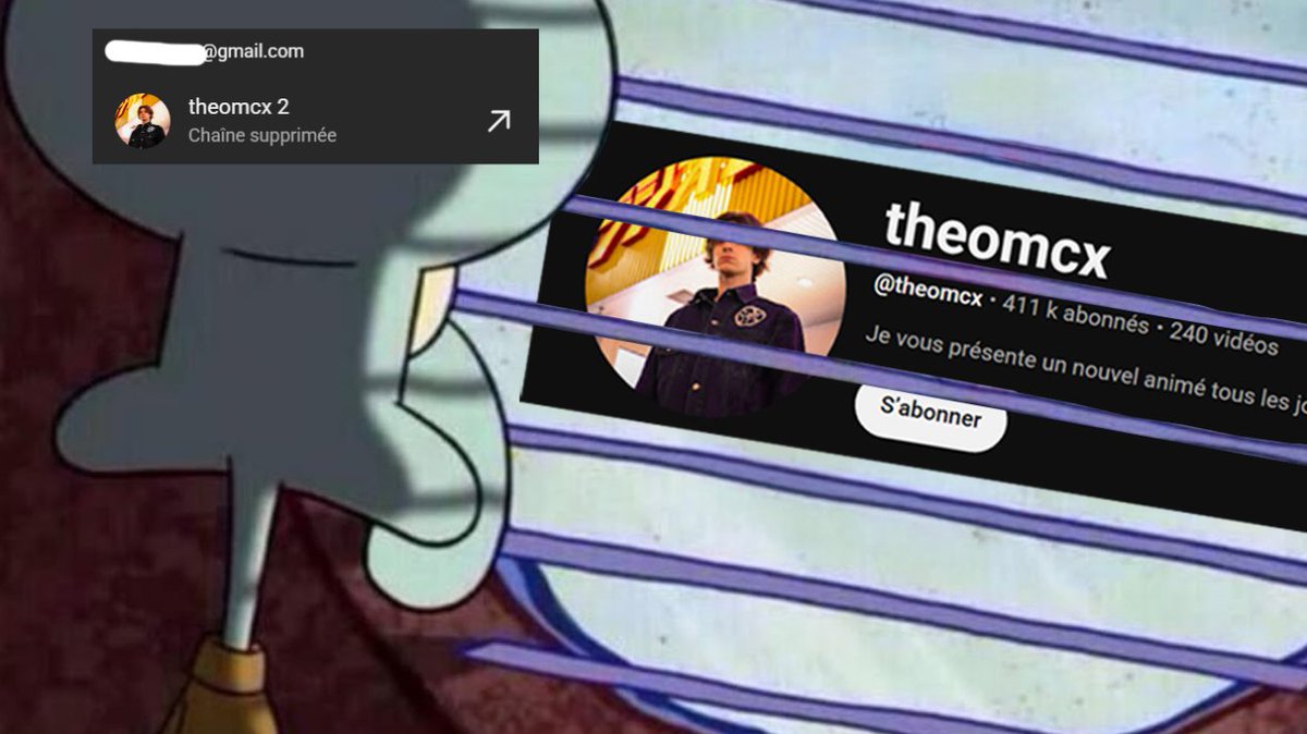 theomcx's tweet photo. Je vous jure la seule raison plausible c'est que je me sois fait ban ma chaîne secondaire pour usurpation de ma PROPRE identité, entraînant la perte d'accès à ma chaîne principale vu que c'est le même mail

C'est un putain de sketch, aidez-moi @TeamYouTube s'il vous plait 🥹 https://t.co/wqsqEDgSim