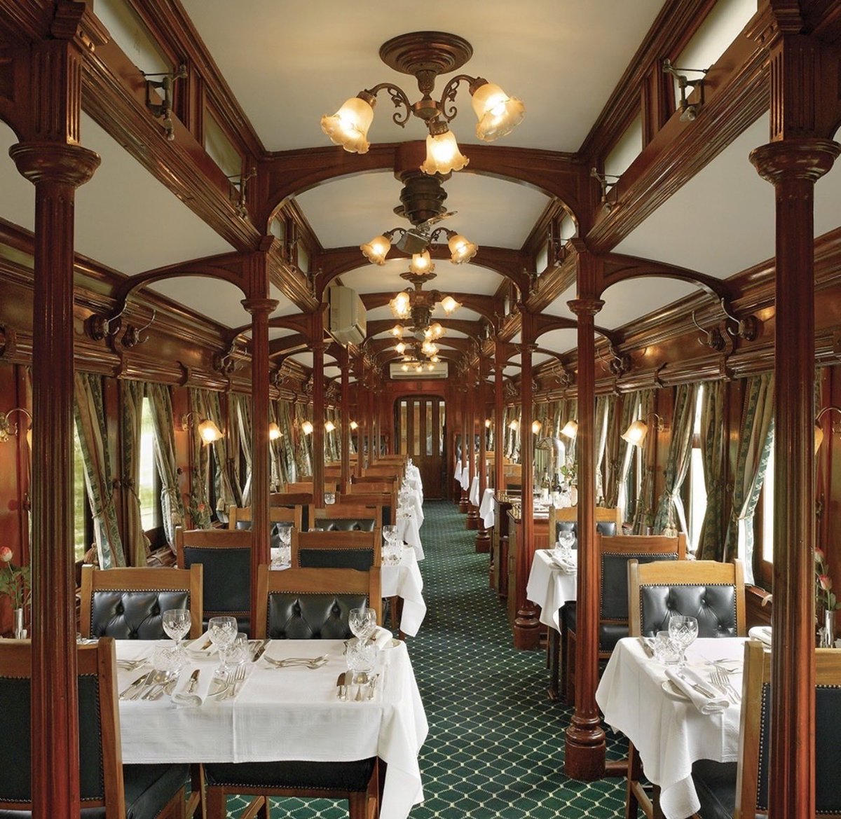 stats_wire's tweet photo. Africa’s most luxurious train journey goes from Cape Town 🇿🇦 to Dar es Salaam 🇹🇿

5,800km across 5 countries in 16 days aboard Rovos Rail the Pride of Africa

1. Starting from $16,500 per person
2. Big 5 safari in Madikwe
3. Victoria Falls overnight
4. Nyerere National Park
5. Arrives at the Swahili Coast

Only 72 passengers per journey