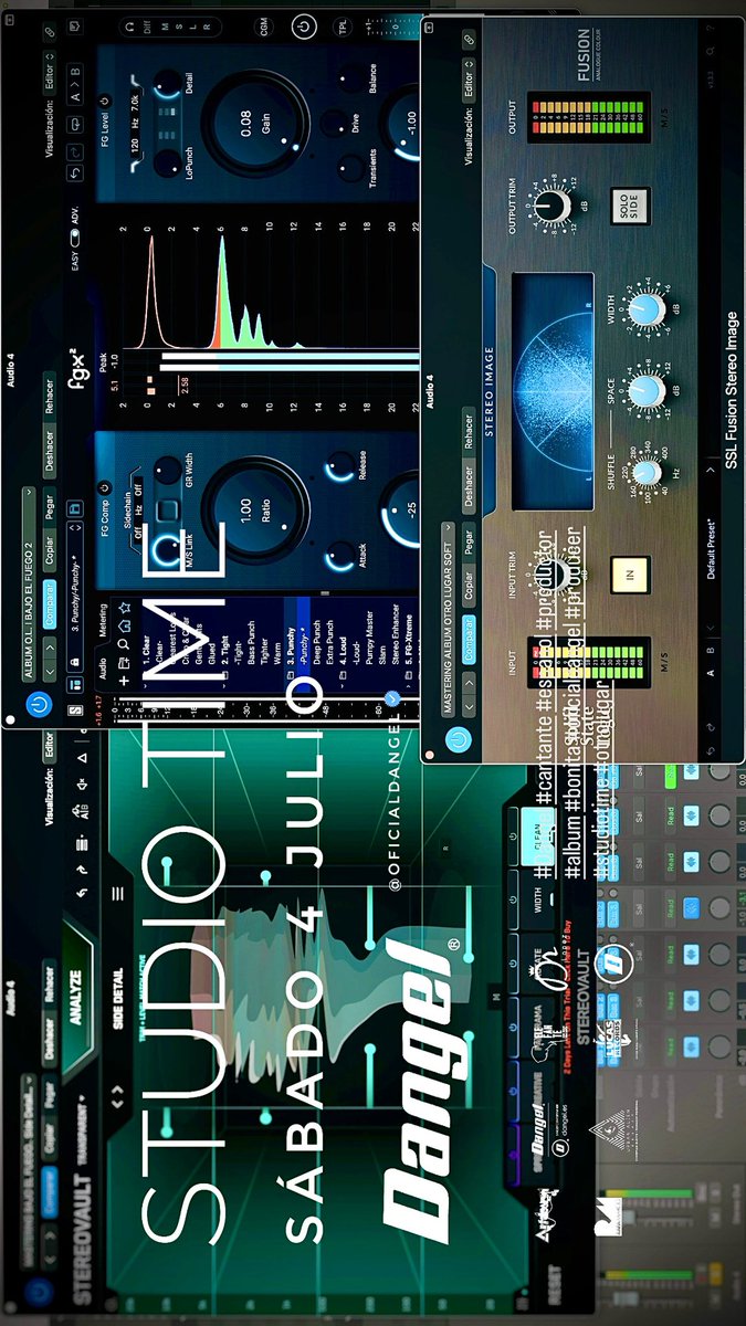 oficialdangel's tweet photo. SÁBADO 4 JULIO
STUDIO TIME 🎚️
#Dangel #cantante #español #productor #editor #album #bajoelfuegodetuamor #bonita #oficialdangel #tudebesdecidir #producer #autor #studiotime #edicion #edittime #otrolugar https://t.co/kOZj4uDdsf