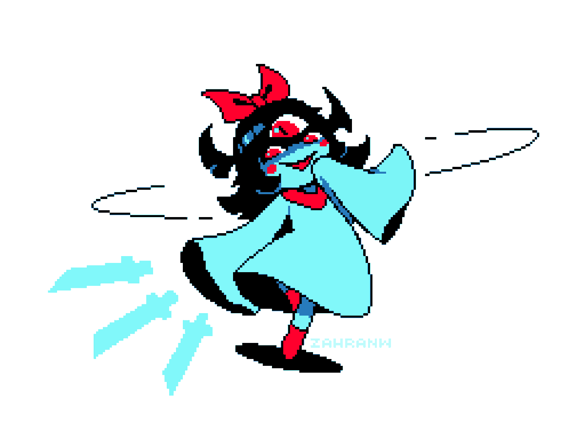 ZahranWorrell's tweet photo. Aqua standalone
#pixelart #ドット絵 #deltarune https://t.co/F8A4H4siI9