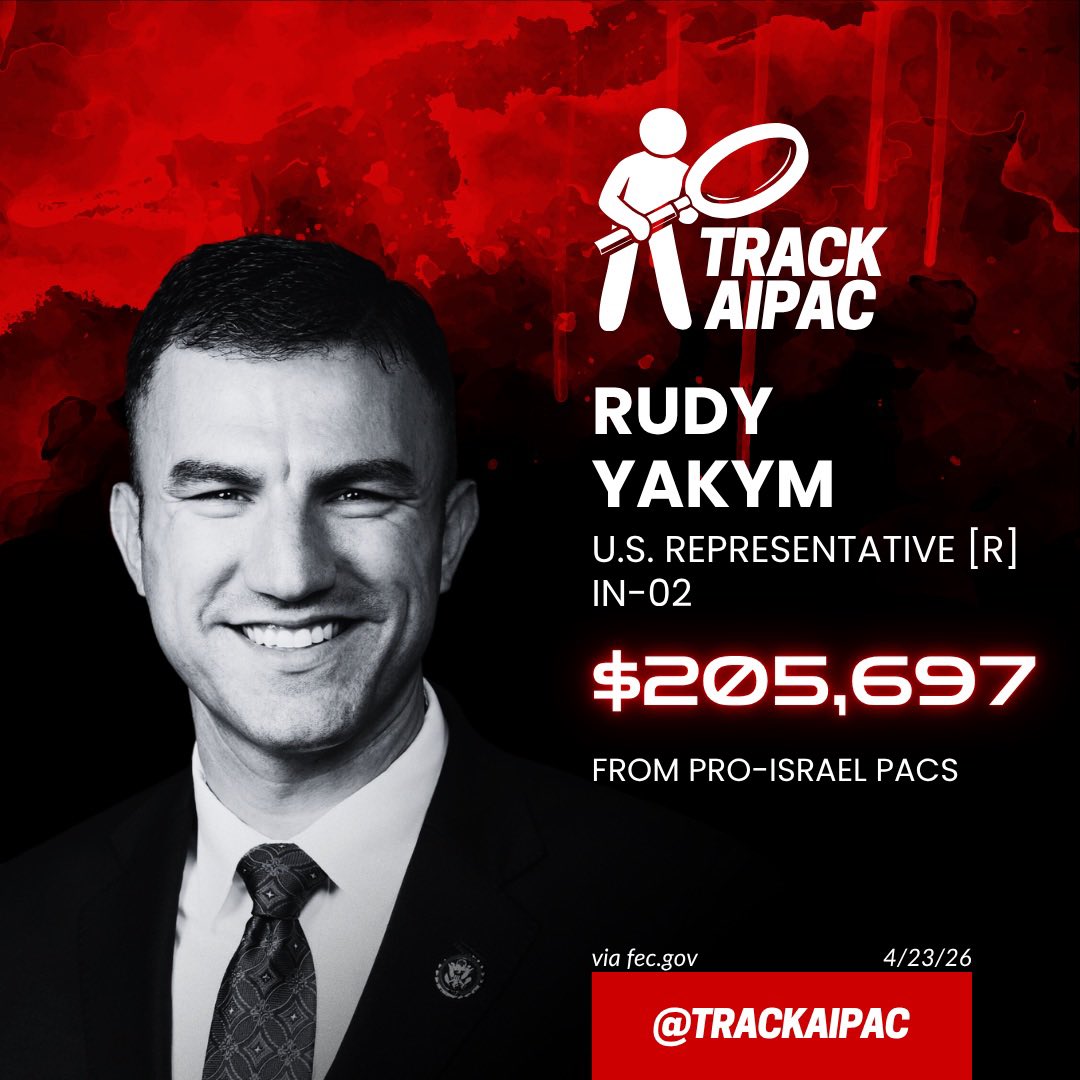 TrackAIPAC's tweet photo. @RepRudyYakym @HouseGOP https://t.co/2kTIgUWwKo