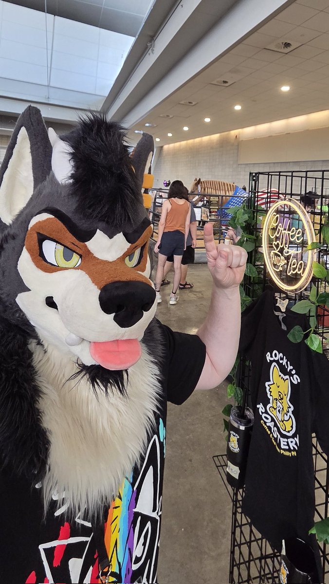 rockysroastery's tweet photo. Visit our booth at anthrocon, we're next to the horse 🐴 https://t.co/OtJ6Dr36Xh