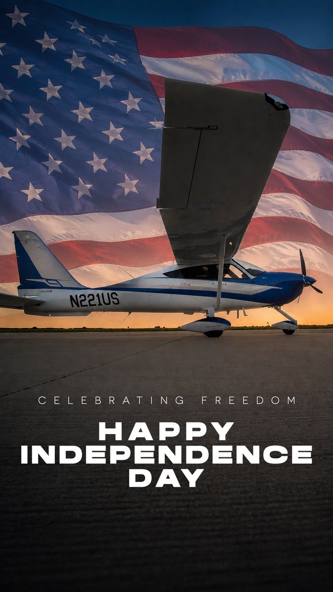tecnam's tweet photo. May your day be filled with freedom, pride, and celebration. #IndependenceDay #TecnamFamily https://t.co/19ChOC5TEb