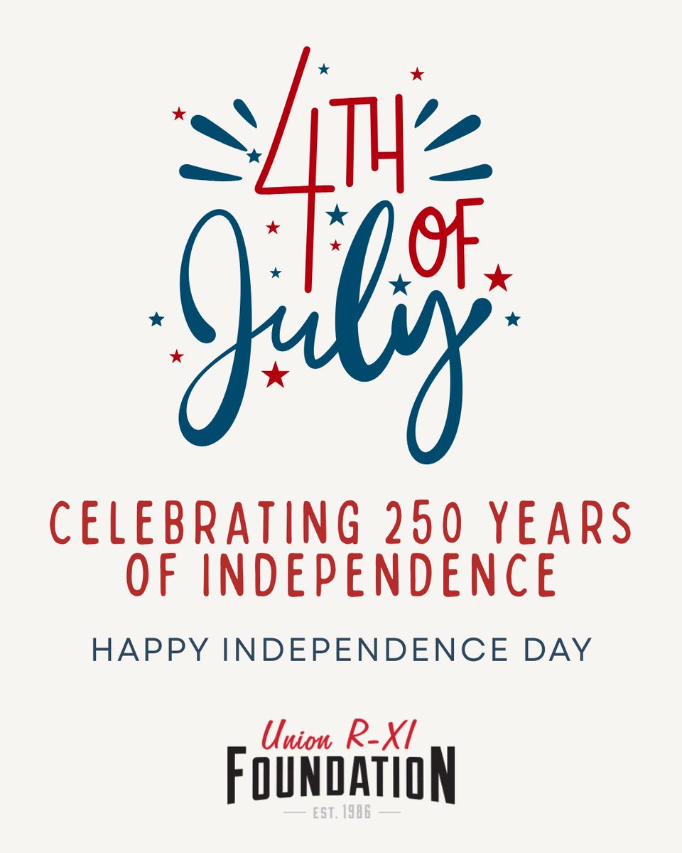 rxifoundation's tweet photo. Today, we celebrate 250 years of independence. #4thofjuly @UnionRXI https://t.co/iVxUSVfCD2