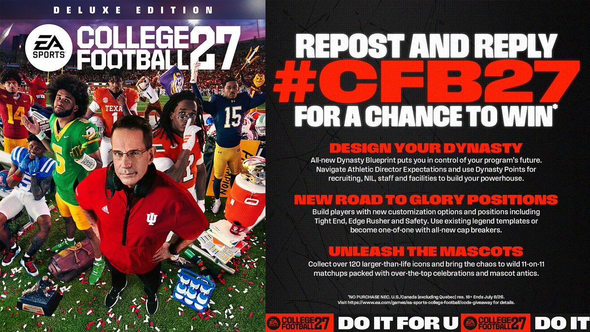 WSUCougarFB's tweet photo. 🚨4th of July Giveaway🚨

Repost and Reply with #CFB27 for a chance to win!

Giveaway ends at 5PM PT! Must be following @WSUCougarFB to be eligible🤝 https://t.co/AxdxOJoFMt