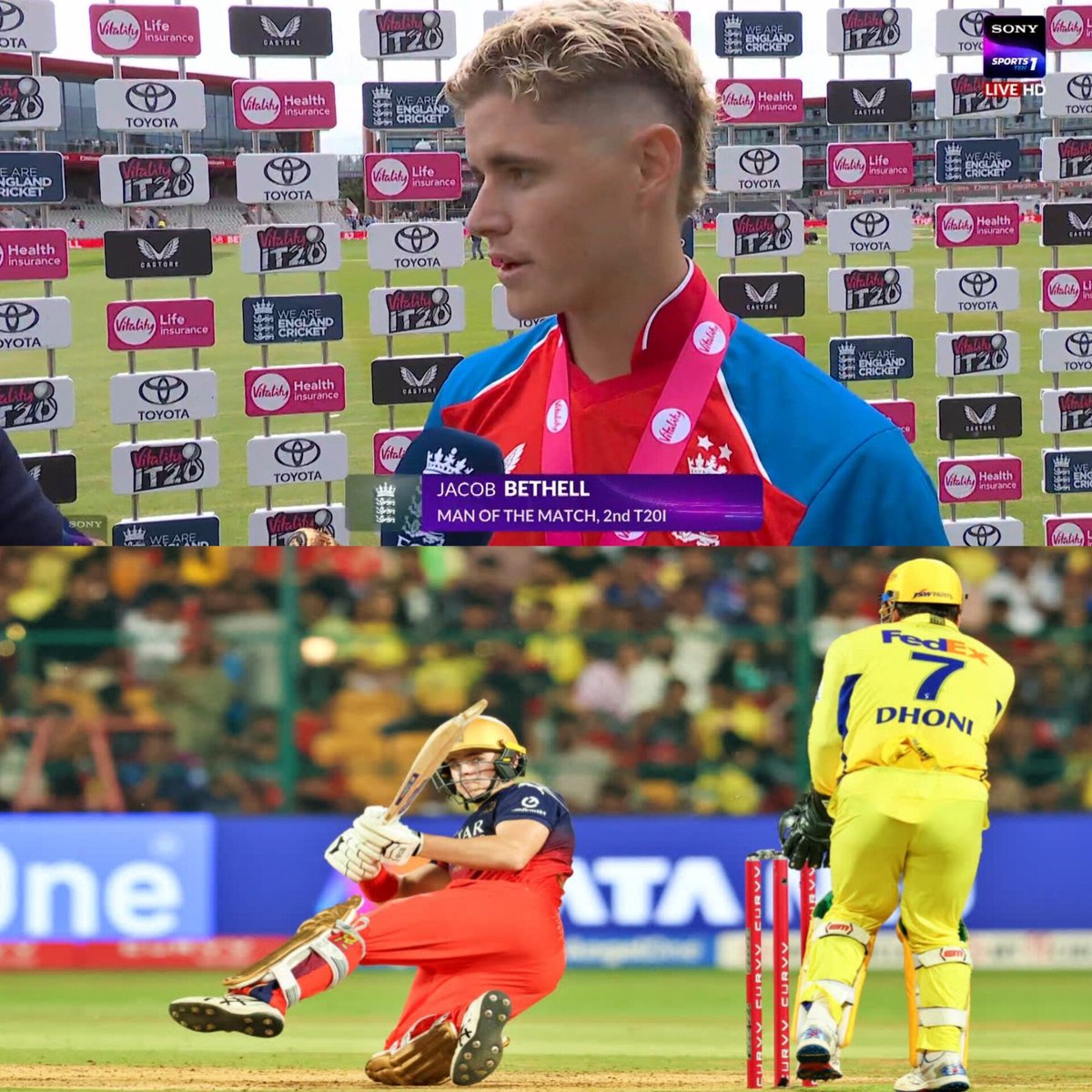 CrazyCricMemes's tweet photo. Jacob Bethell today became 1439th player to win a t20i MOTM award

Guess who isn't one of those 1439 😭🖕 https://t.co/qEIPLmCzyb