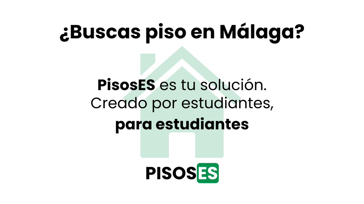 es_pisos's tweet photo. Si el próximo curso vas a estudiar en #Malaga y buscas piso o bien tienes un piso / habitación para alquilar, PisosES es tu solución!   

¡Únete desde el enlace de nuestro perfil!  

#pisosmalaga #queydondeestudiar #buscopisosuma #pisosuma #queydondeestudiar2026 https://t.co/zauOTtq2g3