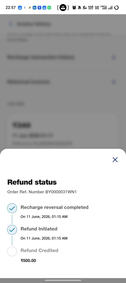 IMakm's tweet photo. @JioCare @TRAI @GoI_MeitY
@jagograhakjago
@AshwiniVaishnaw
@PMOIndia
@PIBHomeAffairs 

when it will be credited more than 21 days passed. https://t.co/HXmyOBXeLG