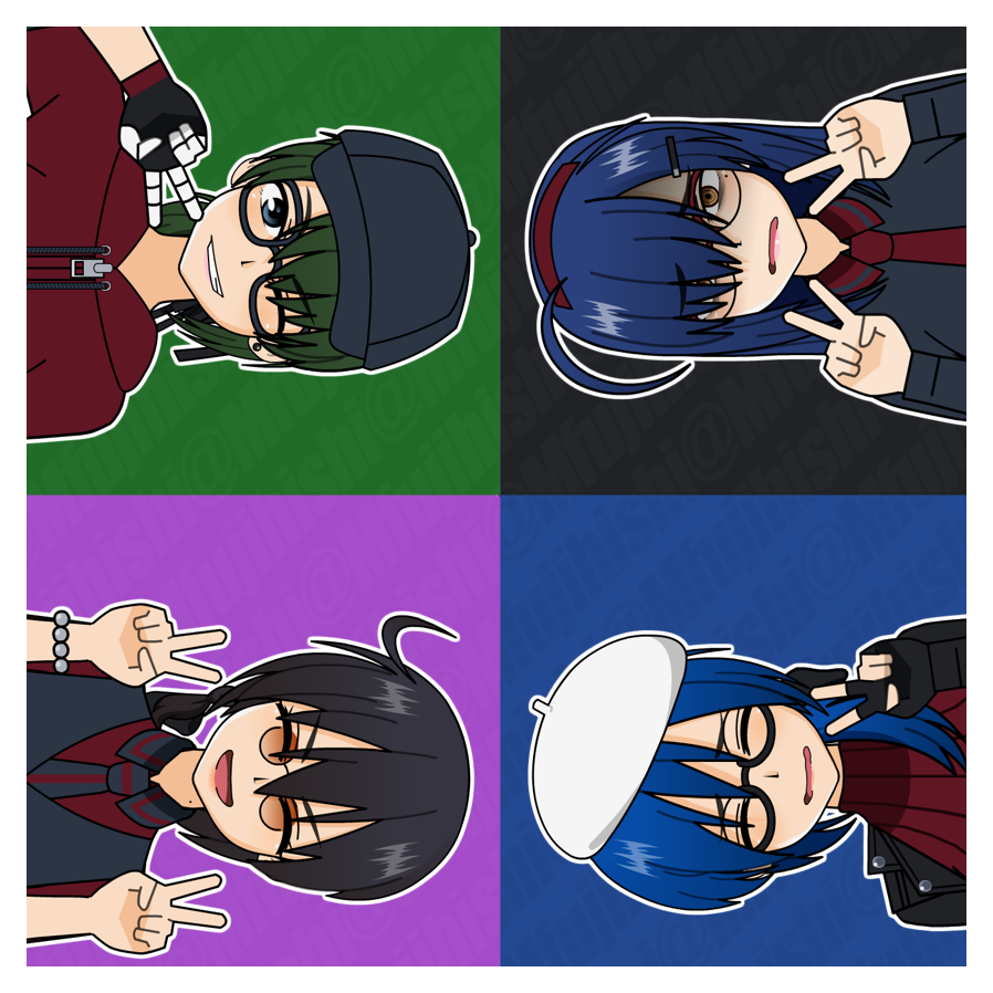 Mfujihishi's tweet photo. 節目だし～と思って新しい衣装考えてたんだけど普通に難産で間に合わなかった
15周年おめでとうございます　#みんなの着せ替え https://t.co/8dkNTHfAQ9