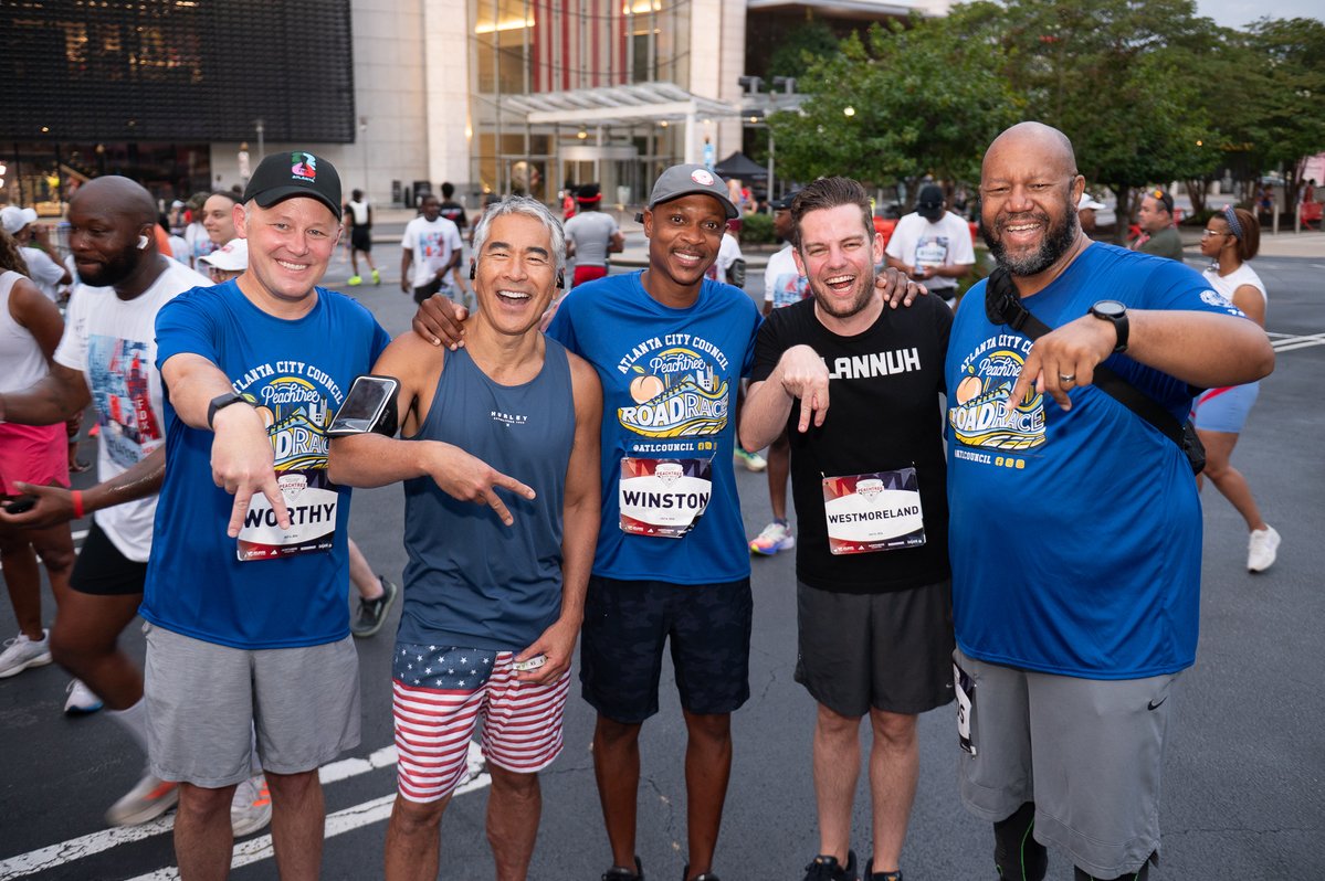 atlcouncil's tweet photo. Celebrating Independence Day and our nation’s 250th birthday the Atlanta way! 🇺🇸
Atlanta City Council joined the phenomenal energy of the 2026 Northside Hospital Peachtree Road Race as tens of thousands filled the streets to celebrate the U.S.A. in the race’s 57th year. #PeachtreeRoadRace