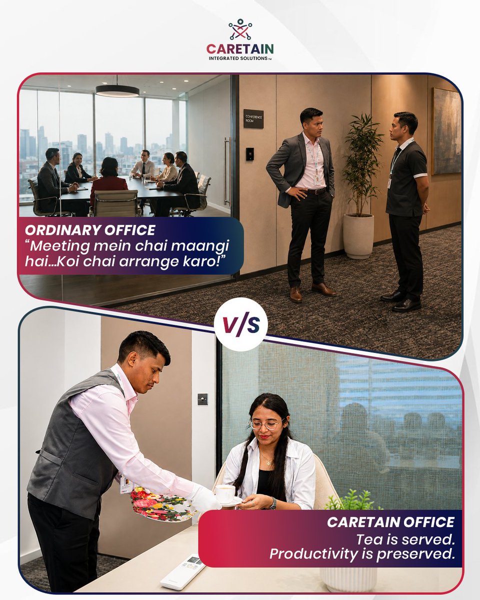 CaretainInte's tweet photo. Why react later to office problems when you can stay prepared with Caretain Integrated Solutions.

#Caretain #CaretainIntegratedSolutions #FacilityManagement

[Caretain, Caretain Integrated Solutions, Workplace Operations, Cleaning Services, Pantry Management, Security Services] https://t.co/ZKHumKQqE0