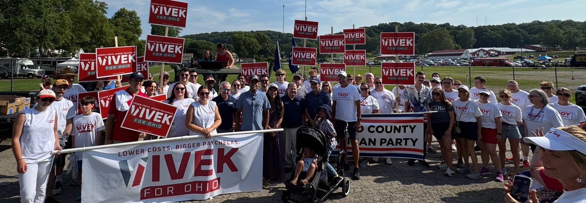 VivekGRamaswamy's tweet photo. Grateful to all of our supporters in Lancaster today. Let’s win in November &amp; deliver. 💪🏼 https://t.co/dNLQZMMb75