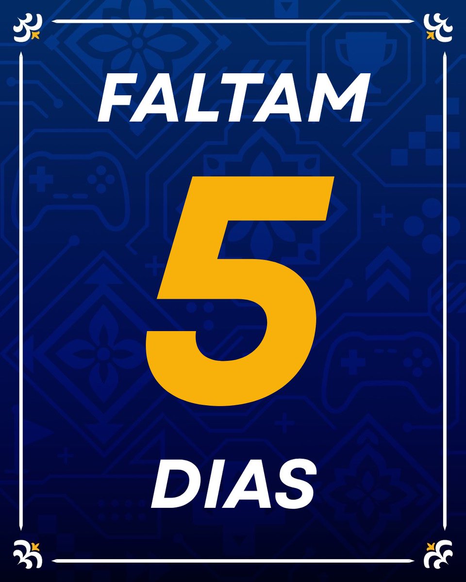 Jogaliaoficial's tweet photo. 5 DIAS!! 🔥 
Faltam só 5 dias para a Jogália e as inscrições estão a entrar na reta final. 👀 
Se ainda estás a pensar “inscrevo-me depois”, este é o teu sinal para te inscreveres hoje. Garante já o teu lugar nas competições! 🏆🎮 
Daqui a 5 dias o jogo começa. Vais assistir ou fazer parte dele? 👾