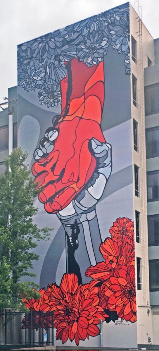 nouatre's tweet photo. Bonjour 👀 
#streetart. #urbanart. #mural
By : David Flores https://t.co/ct6KbYeuhp