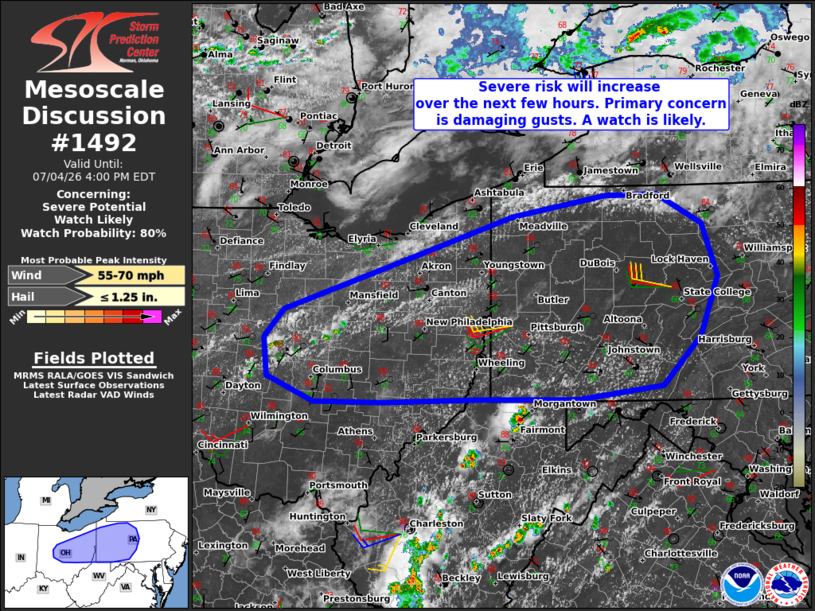 EricWFMJ's tweet photo. Good chance of a Severe Thunderstorm Watch being issued this afternoon. Scattered storms between 3-8pm can bring strong winds. https://t.co/FV0KJ737LF