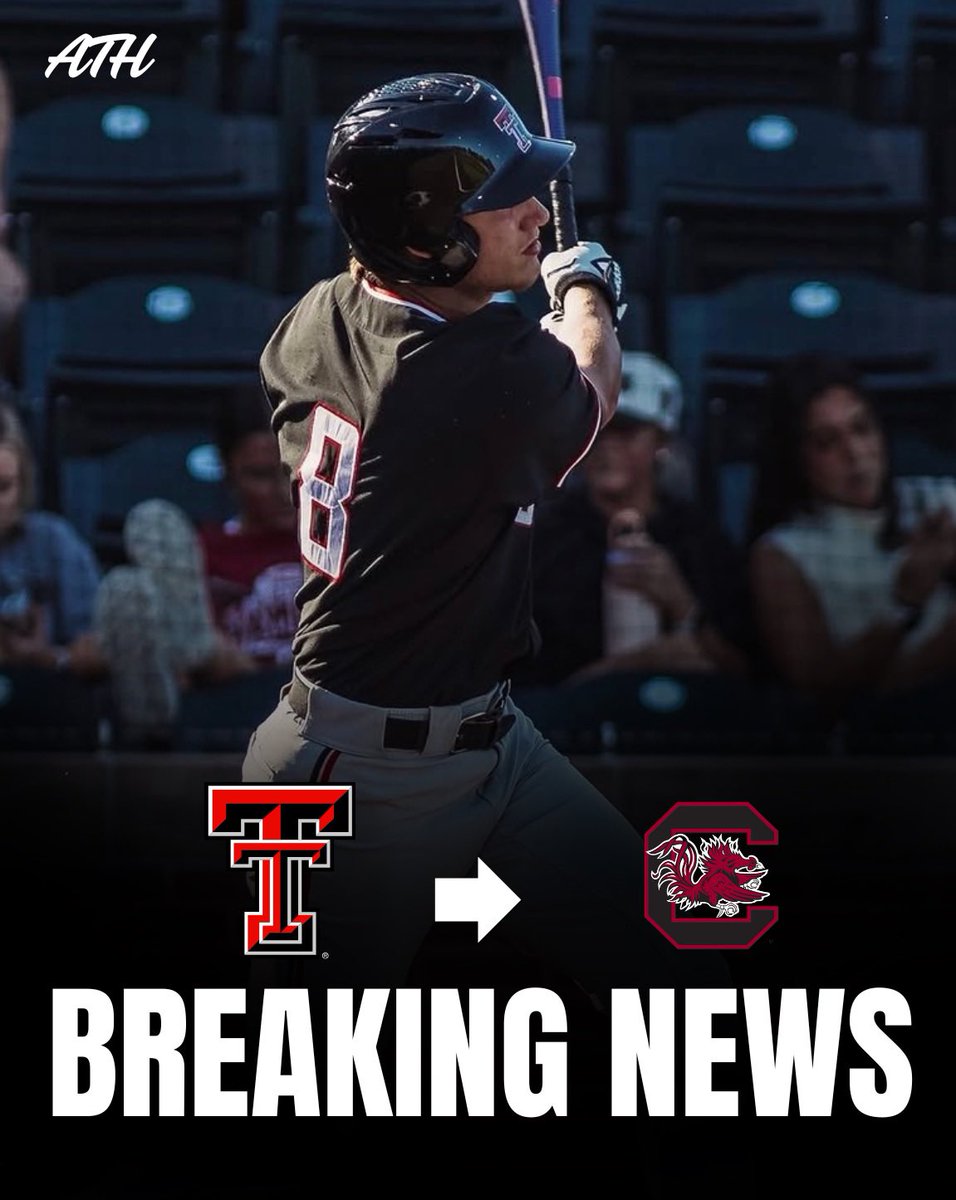 _aroundthehorn_'s tweet photo. Breaking: Connor Shouse has announced his commitment to South Carolina. At Texas Tech last year Shouse broke out hitting .353 with 10 HR totaling 30 XBH and 66 RBI. Shouse also appeared on the mound, throwing 15IP and striking out 16 hitters. https://t.co/jzxWoJli0z