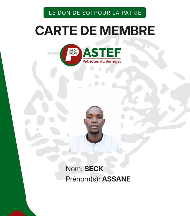 Assanebitty's tweet photo. Sympathisant depuis 2016, officiellement membre à ce jour. https://t.co/qajvwybEMa