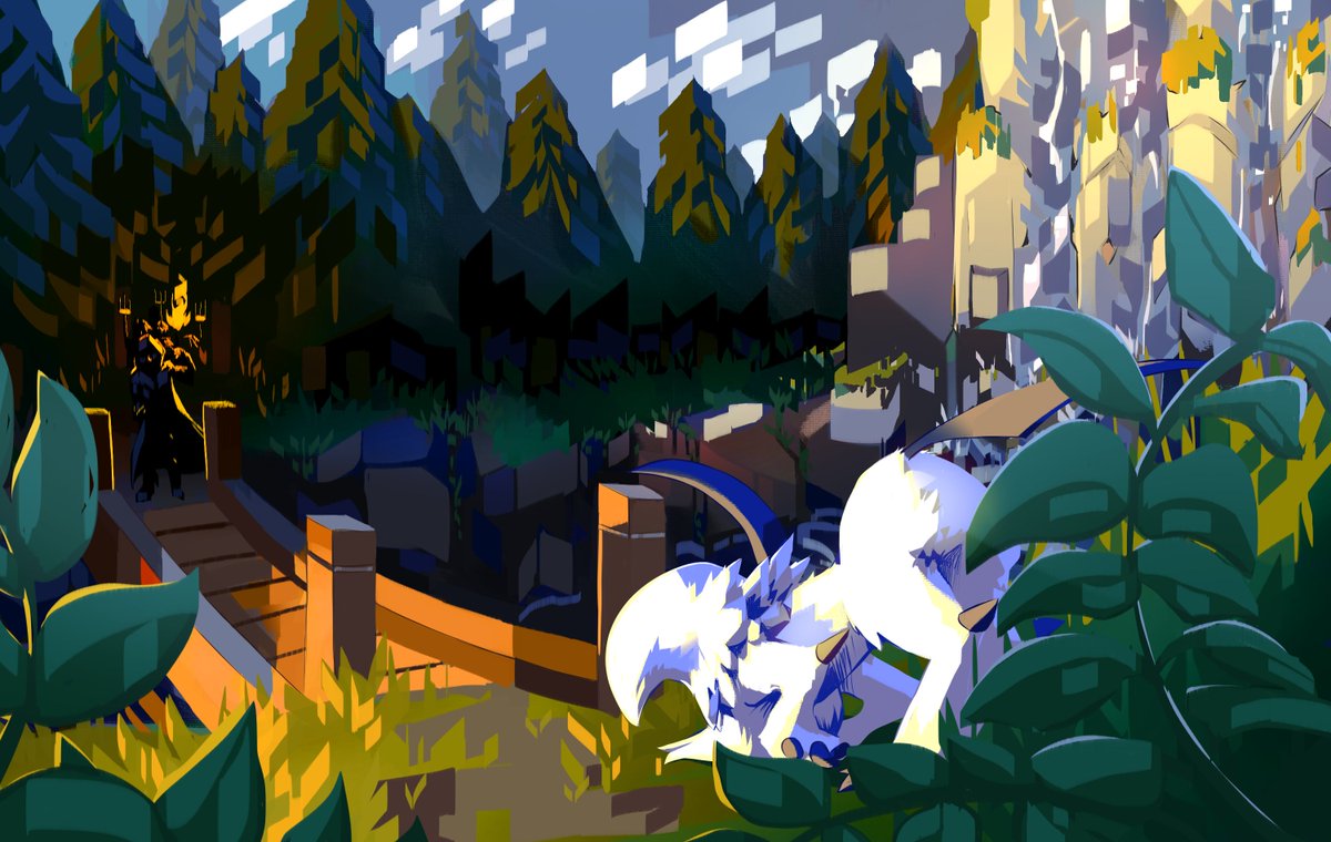 LikelyLikey_'s tweet photo. This is older work where I challenged myself to only use a flatbrush
#pokemon #absol https://t.co/q6oXP0JpPt