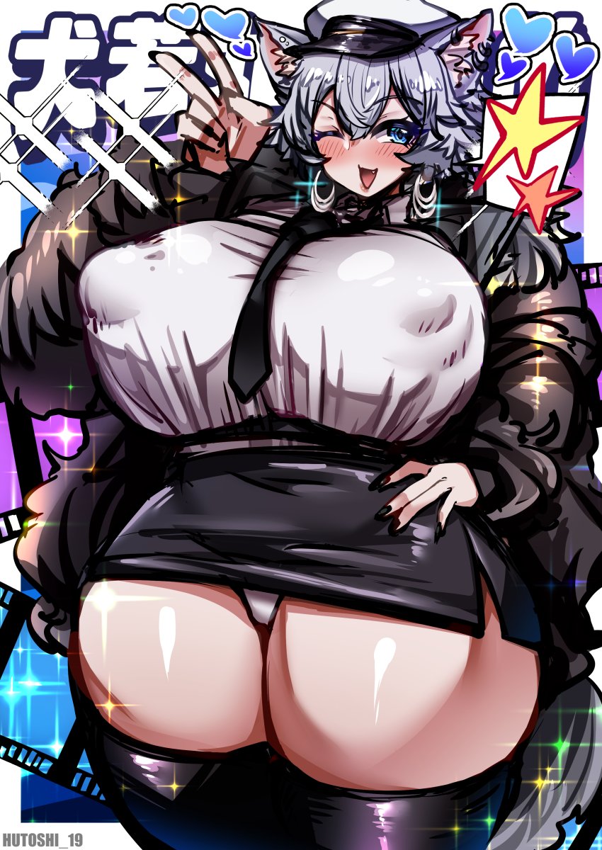 hutoshi_19's tweet photo. デカパイむちむちケモミミ犬っ娘おねえさん…🐺📽️💙 https://t.co/BSsFOgn97Y
