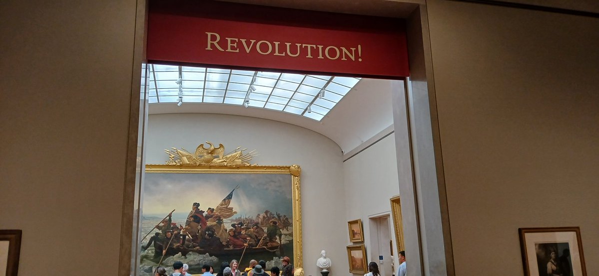 CJNewYork's tweet photo. Revolution!, the special exhibit in Gallery 758 at the Met Museum honors the 250th anniversary of the Declaration of Independence,  and the multiple threads of history intertwined then &amp; 2 and a half centuries later. Through September 7. https://t.co/hVD8v5XbKl