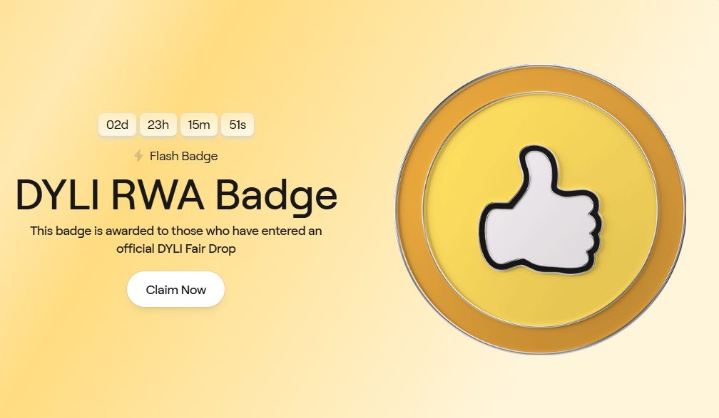 0xkingsmans's tweet photo. Abstract New Badge Added  ‼️

DYLI RWA Badge < Click Activity Page  - Purchase Any NFT From Fair Drop Section 

Then Wait 2 To 3 Minutes Refresh Your Page &amp; Claim Badge 

⛽️ Cost : $1

https://t.co/QNWYf8q2Fa https://t.co/Djntu7Jvo8