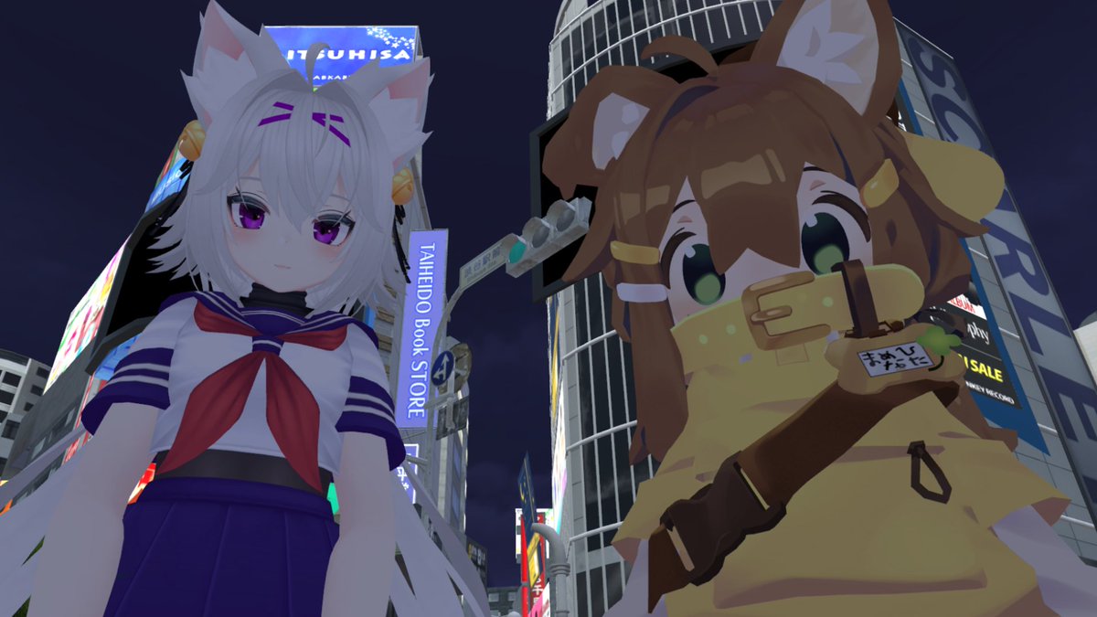 YugoTheCat's tweet photo. Guys, I found Filian! She wants to let you all know that she's safe and sound in Shibuya! https://t.co/HYUKeQa5BA