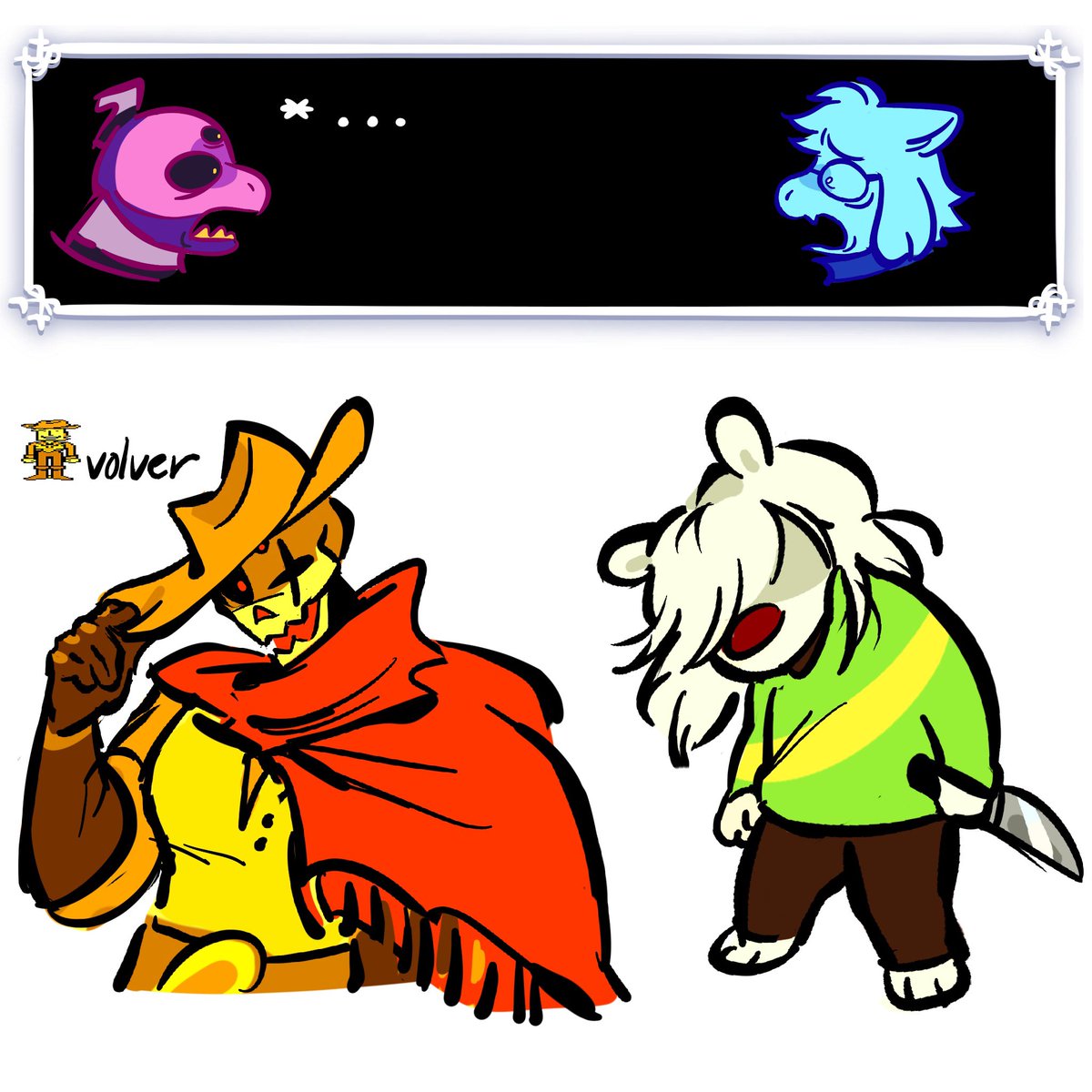 mr_selmers's tweet photo. More doodles! Fun bits + good character designs means I got to draw a lot ‼️i wanna try to post more doodly stuff on here and i need to practice LOL https://t.co/5VGUOs4iC1