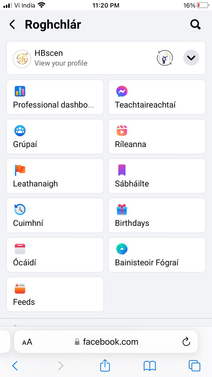 himansh181's tweet photo. @finkd mark initially i used to enjoy Facebook but since u guys have rolled out meta ; this shit is happening… can it be simple English . what the fuck is Teachtaireachtaí ? https://t.co/L9MMx2XNky