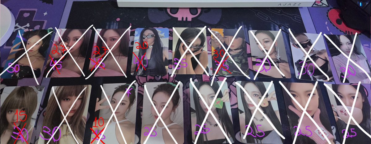 Lilyning__'s tweet photo. – BIG DROP NINGNING ! 🪷 

• Valor na imagem + Frete fixo (14)
• cards marcados com * estão avariados mas ja estão com o valor descontado
• Prazo de envio de 3 semanas (envios feitos aos sábados)
• VALORES MODIFICADOS!!!
• RESERVO!!

📎 Vendo Venda Drop Aespa Ningning https://t.co/VIizFTGNZ3