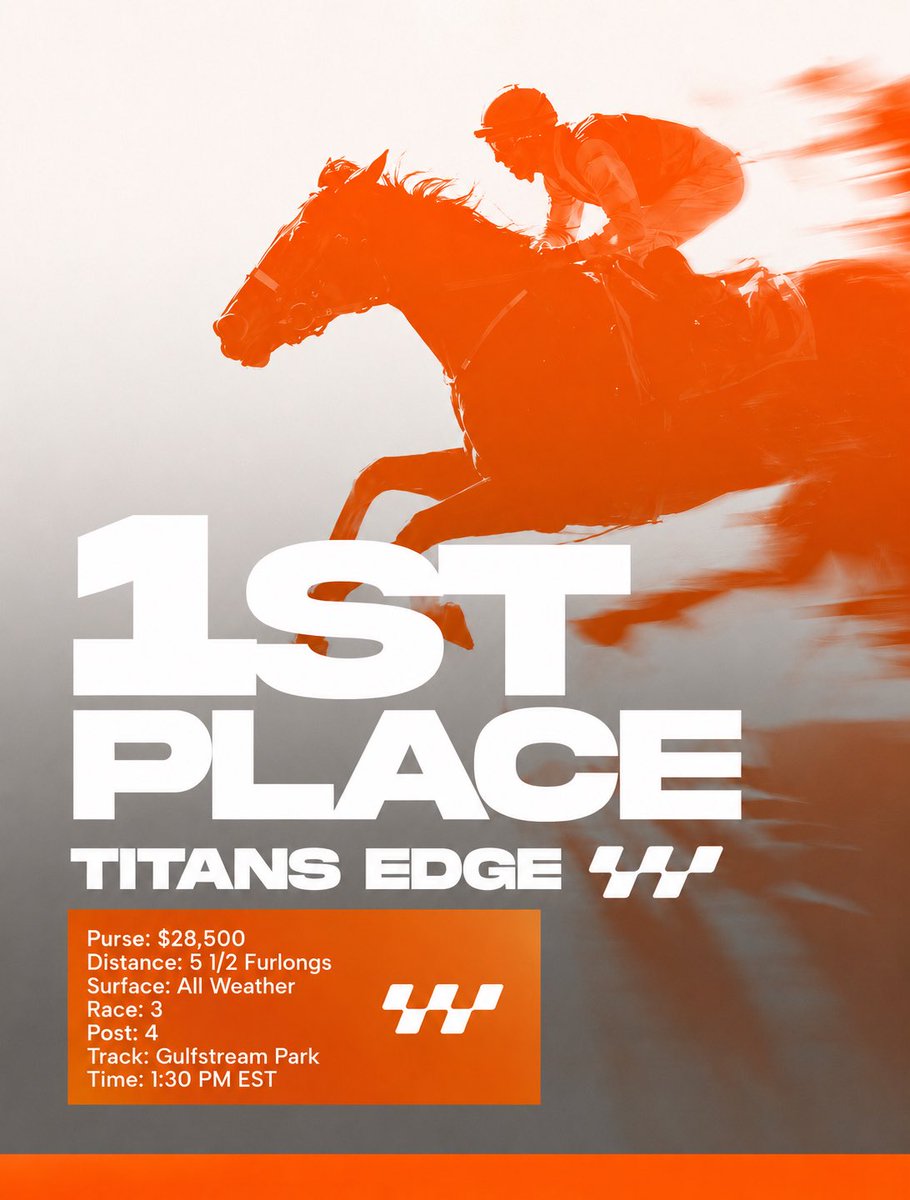 MorplayRacing's tweet photo. Titans Edge came from the back and ran them down late. From sitting off the pace to powering home, this is how you turn a maiden try into a statement win.  

#MorplayRacing #SettingThePace #TitansEdge https://t.co/tUmh2xSGVs