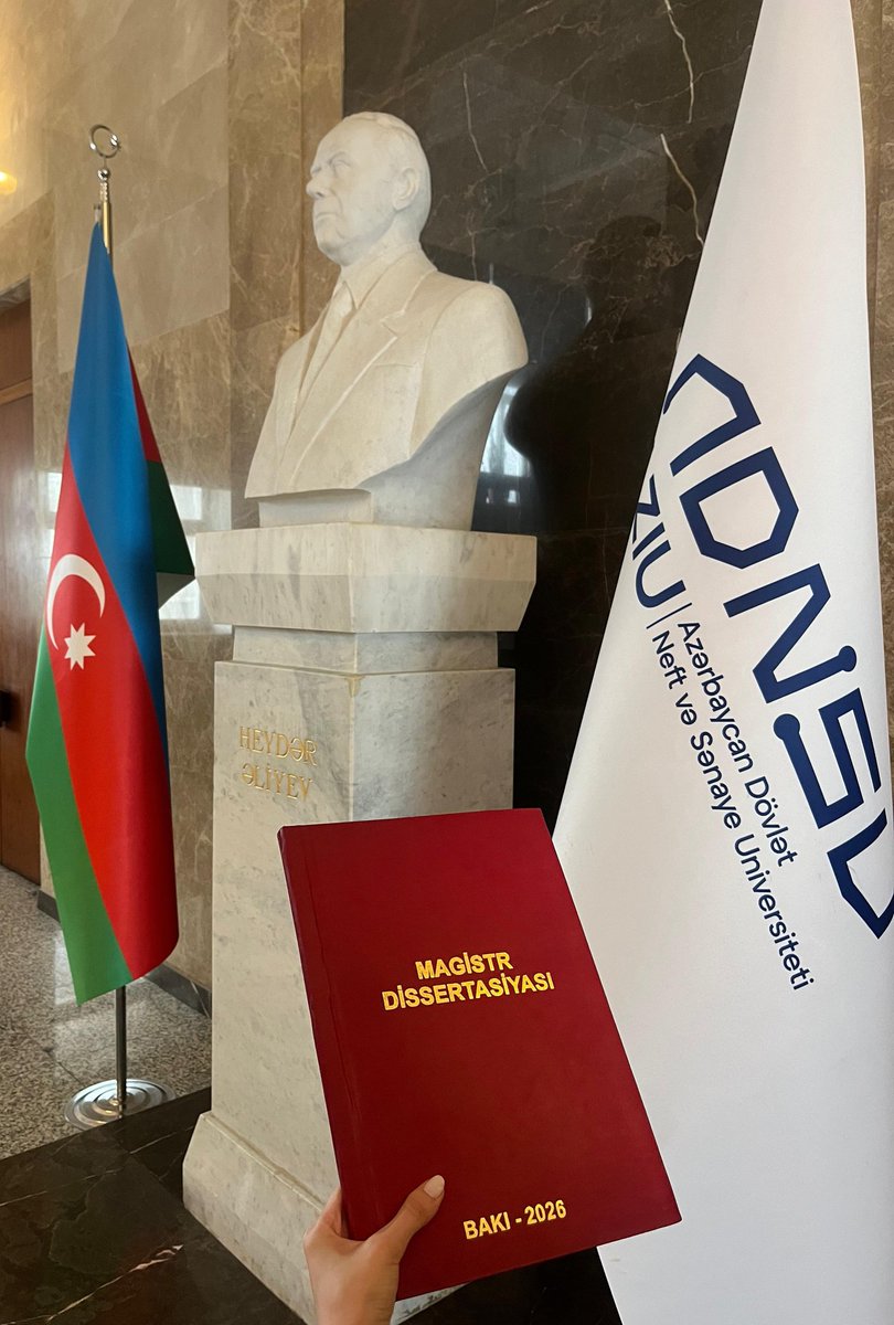 NarmeenHasanova's tweet photo. Azərbaycan Dövlət Neft və Sənaye Universitetində İnformasiya Texnologiyaları və Sistemləri Mühəndisliyi ixtisası üzrə magistr təhsilimi uğurla başa vurdum.
Bu yolda dəstək olan müəllimlərimə, elmi rəhbərimə, ailəmə və dostlarıma təşəkkür edirəm. #ADNSU
Yeni hədəflərə doğru! 🎓 https://t.co/EDoETL3T4x