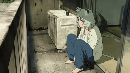 Anchovy_Pizza's tweet photo. Anime fans get a little to up in themselves about what they expect from steroetypes, I don't think the Smoking Cat show is trying to subvert your tropes, I just think its trying to comedically tell a story about how disgusting it is to live your life for nothing but an addiction https://t.co/d6rtSQUWVu