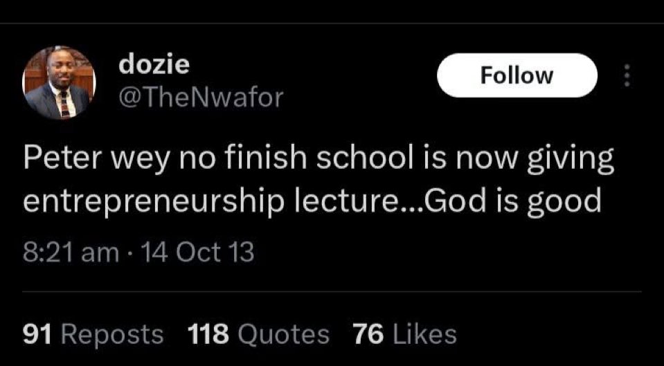 oMoTonsore's tweet photo. Really? Is it the same Peter Obi? https://t.co/5a8WIWRVzY