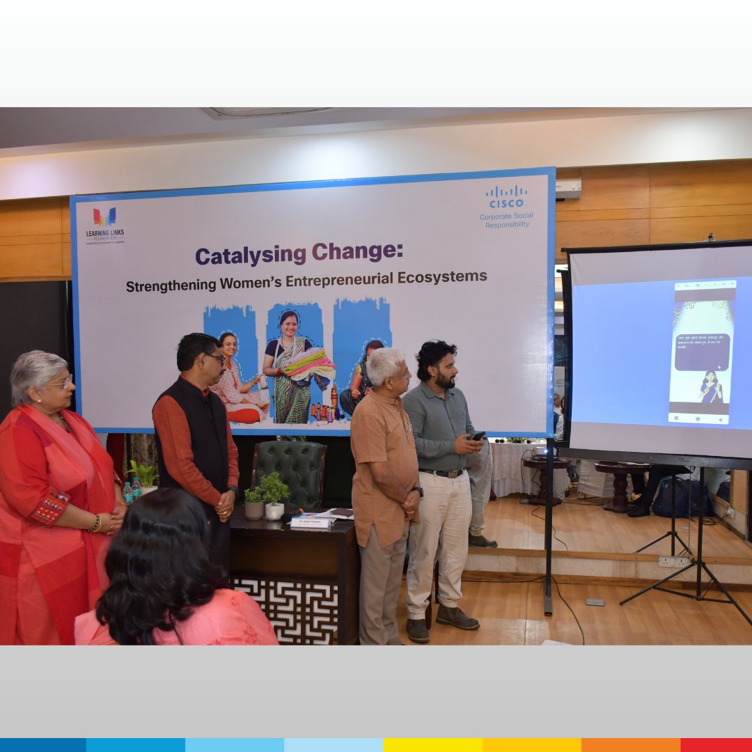 LLF_IN's tweet photo. Proud to host the first-ever Cisco - LLF Women Entrepreneurship Program Round Table Conference on strengthening women's entrepreneurial ecosystems.

Industry leaders came together to advance women-led enterprises through collaboration and innovation.

#CiscoIndia #WEP https://t.co/EldbK93tBZ