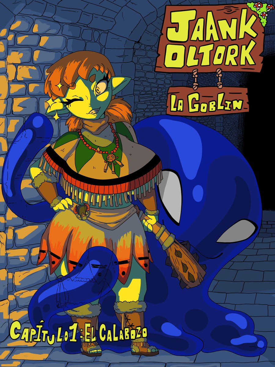 Hache_qwi's tweet photo. Jaank Oltork: La Goblin 

capitulo 1: El calabozo 

Portada/1-3 https://t.co/NFTs0HlXHL