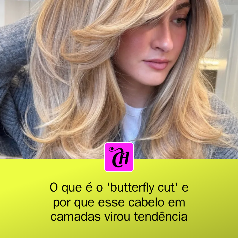 CAPRICHO's tweet photo. 🦋 Conheça o 'butterfly cut': o corte que virou tendência e confere movimento aos fios, com camadas que destacam o contorno do rosto!✨ Feito para todas as texturas, esse estilo é atemporal. Está preparado para adotar esse visual? #ButterflyCut #Tendência

https://t.co/TRCZprnoGP https://t.co/u5X5292nbu